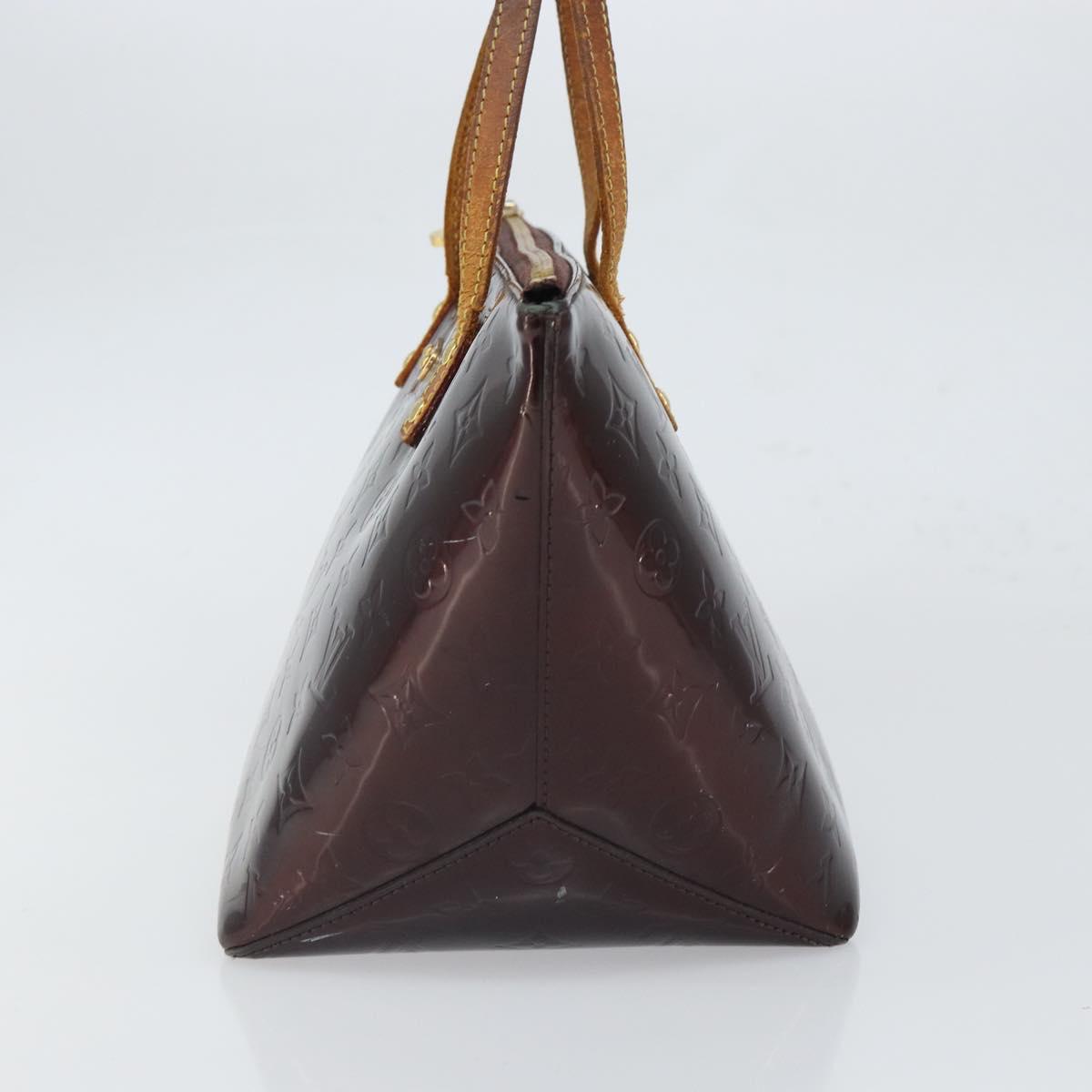 LOUIS VUITTON Monogram Vernis Bellevue PM Hand Bag Amarante M93585 Auth BA9673