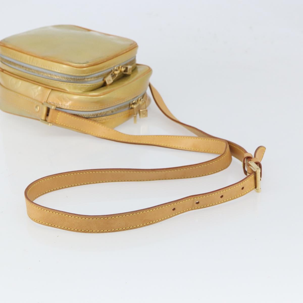 LOUIS VUITTON Monogram Vernis Wooster Shoulder Bag Gris M91036 LV Auth BA9674