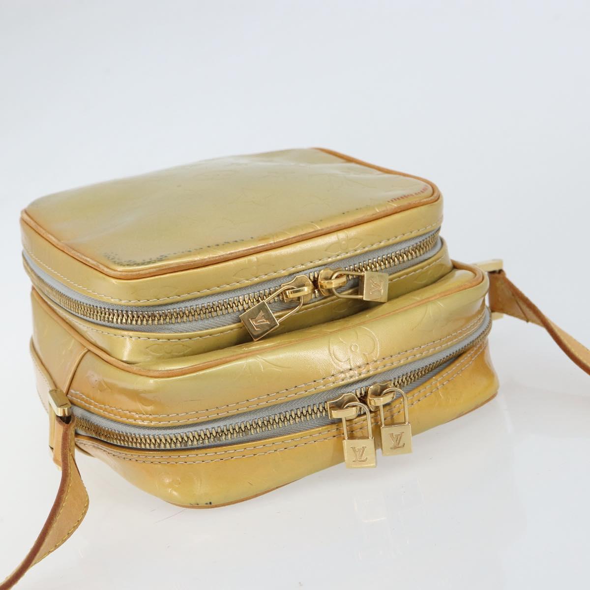 LOUIS VUITTON Monogram Vernis Wooster Shoulder Bag Gris M91036 LV Auth BA9674