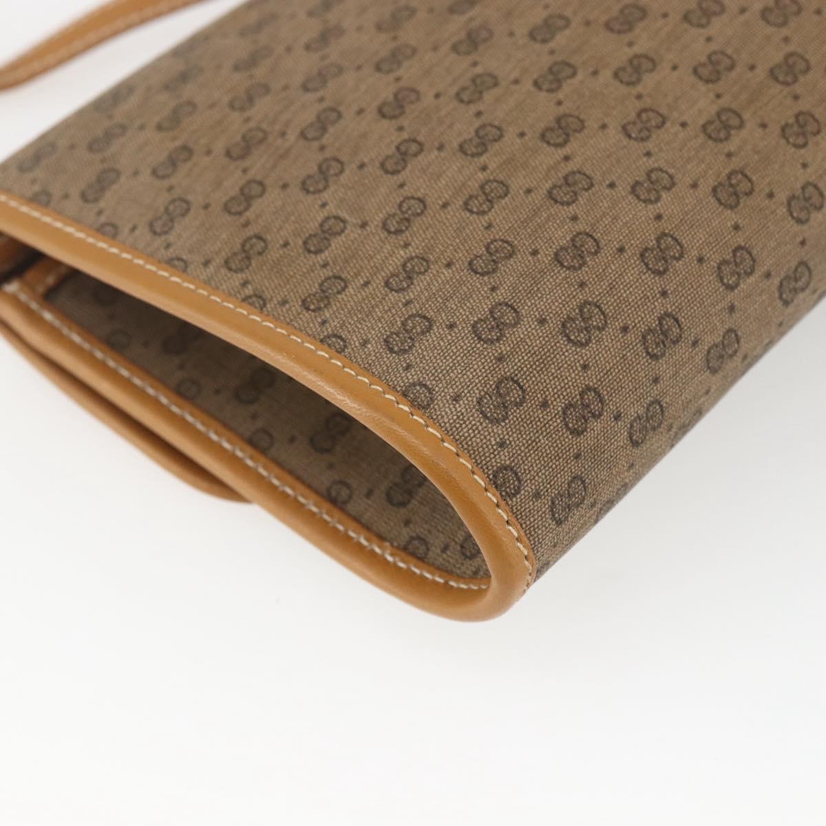 GUCCI Micro GG Supreme Shoulder Bag PVC Beige Gold 004 89 1041 Auth BA9682