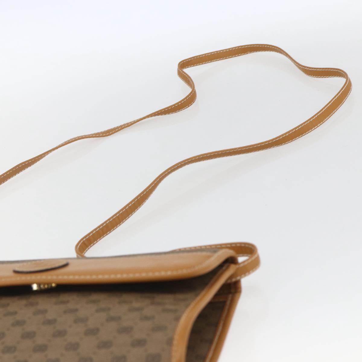 GUCCI Micro GG Supreme Shoulder Bag PVC Beige Gold 004 89 1041 Auth BA9682