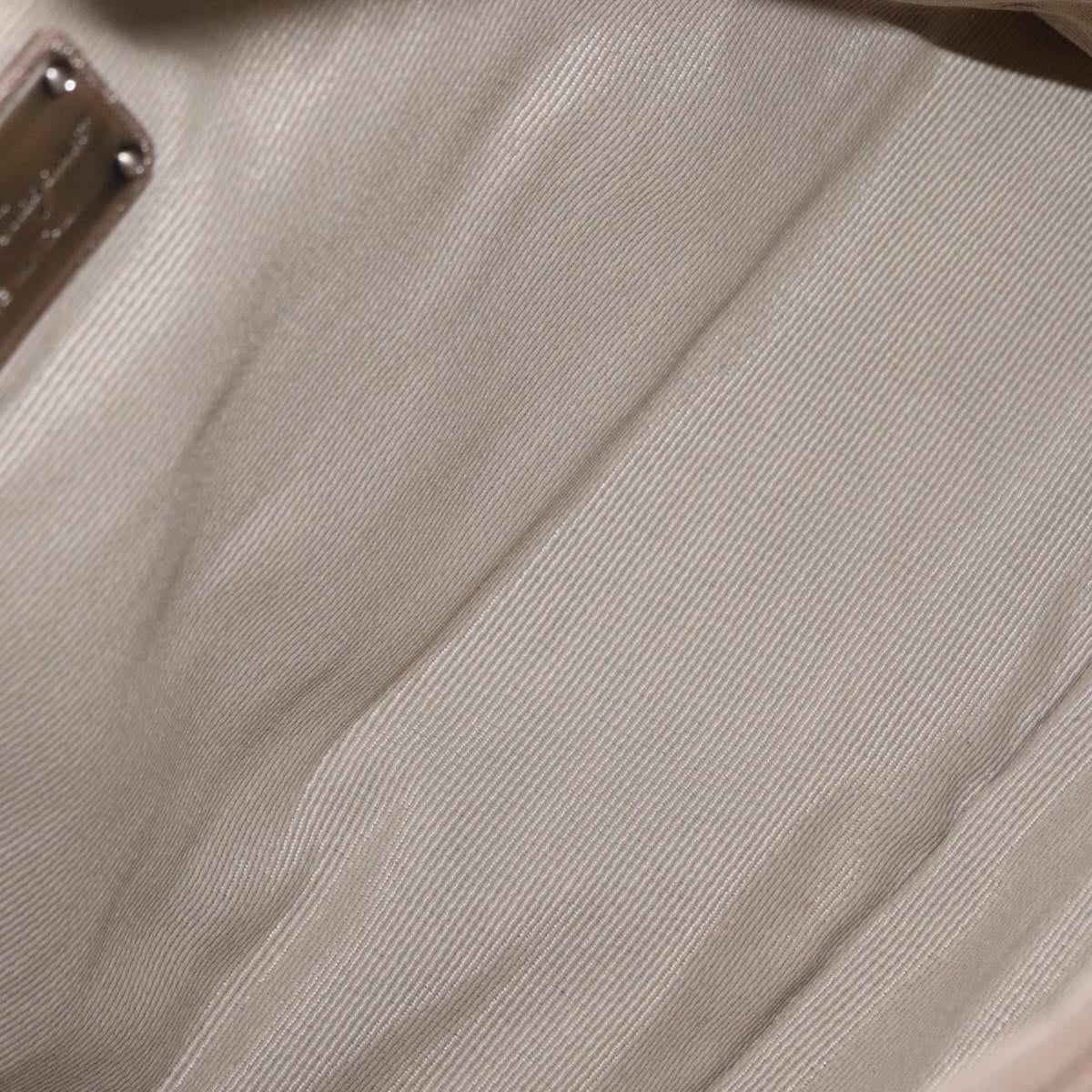 Salvatore Ferragamo Vala Tote Bag Leather Beige Auth BA9685