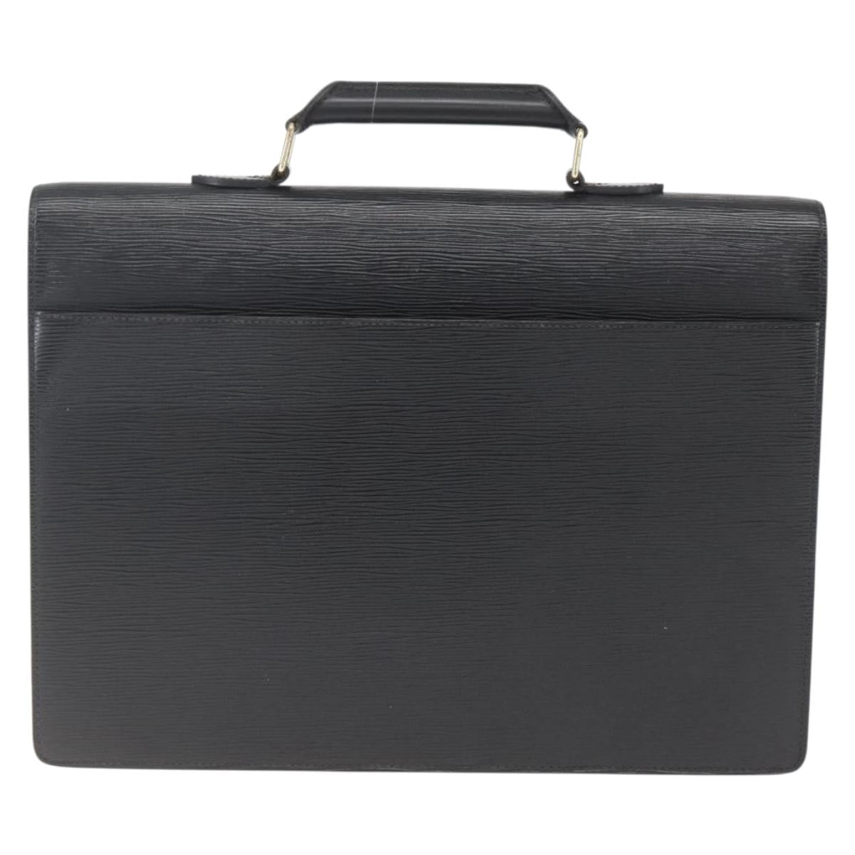 LOUIS VUITTON Epi Serviette Conseiller Business Bag Black M54422 LV Auth BA9693