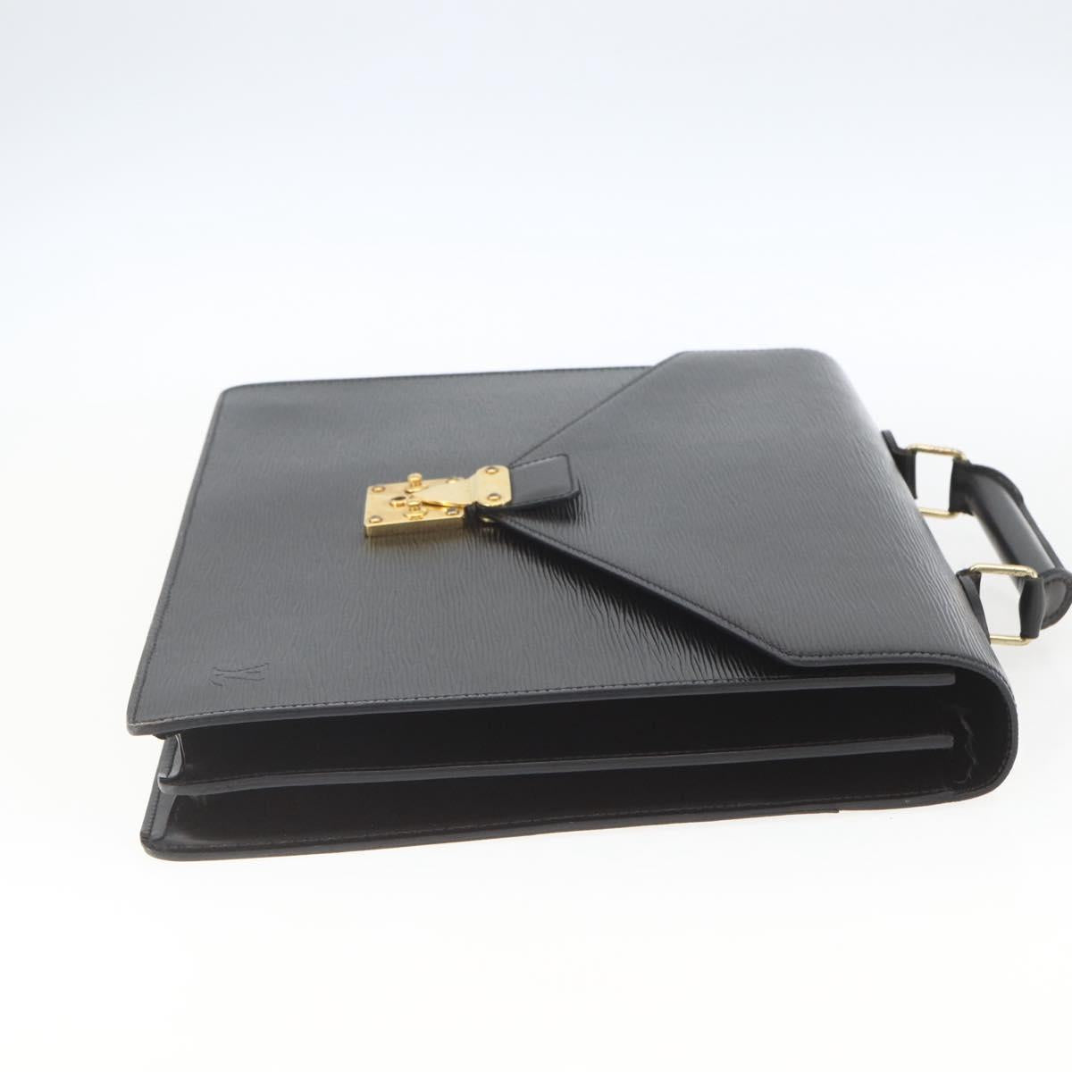 LOUIS VUITTON Epi Serviette Conseiller Business Bag Black M54422 LV Auth BA9693