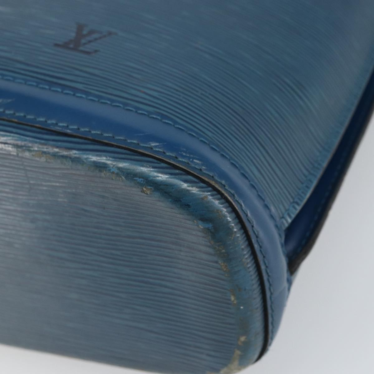 LOUIS VUITTON Epi Lussac Shoulder Bag Blue M52285 LV Auth BA9705