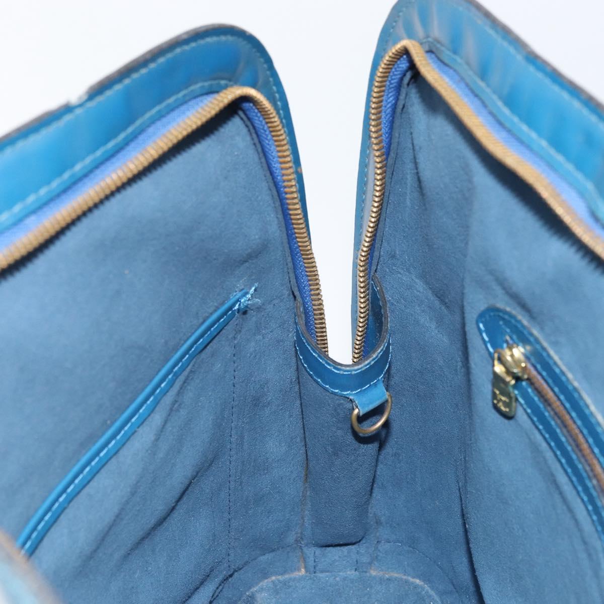 LOUIS VUITTON Epi Lussac Shoulder Bag Blue M52285 LV Auth BA9705