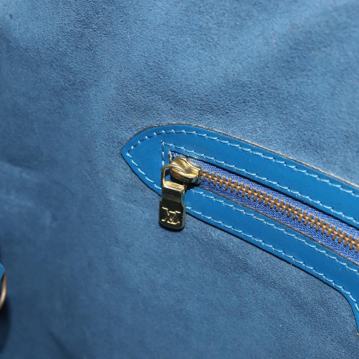 LOUIS VUITTON Epi Lussac Shoulder Bag Blue M52285 LV Auth BA9705