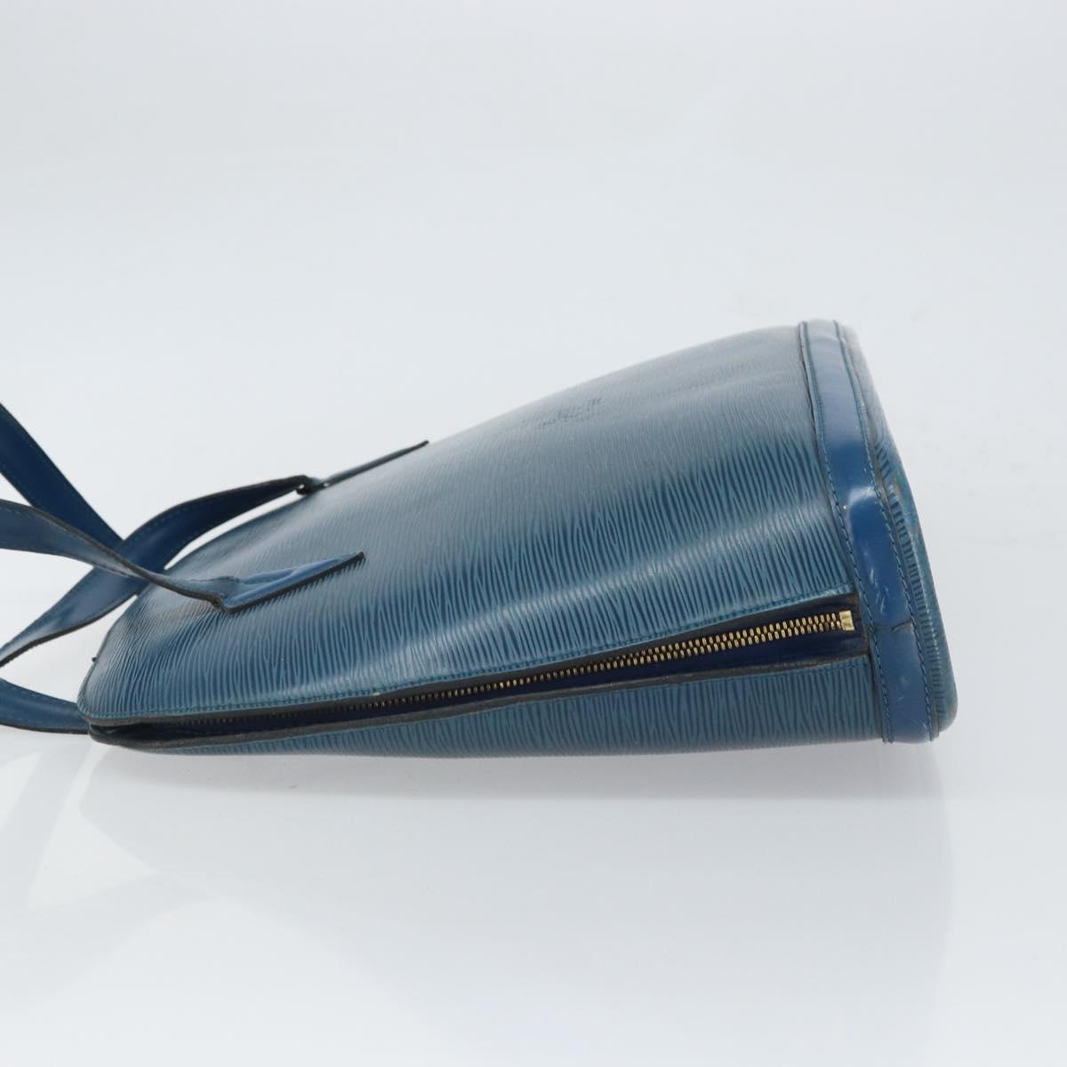 LOUIS VUITTON Epi Lussac Shoulder Bag Blue M52285 LV Auth BA9705