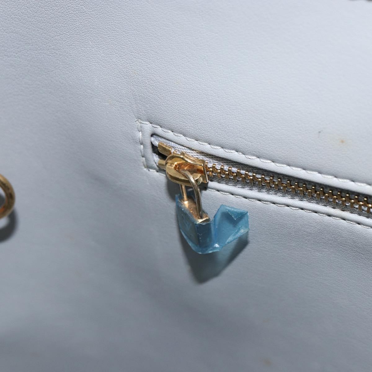 LOUIS VUITTON Monogram Vernis Houston Hand Bag Gris M91053 LV Auth BA9708