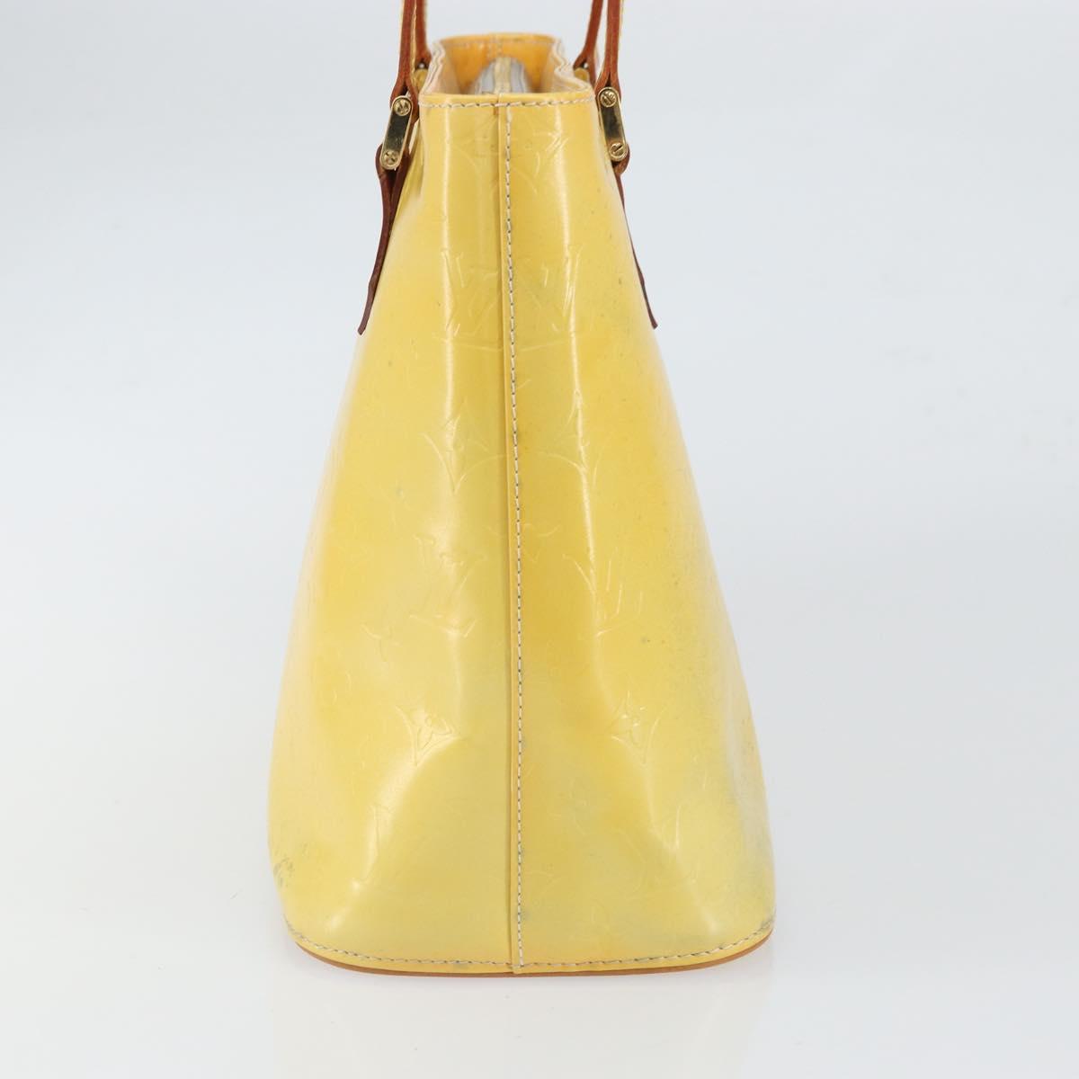 LOUIS VUITTON Monogram Vernis Houston Hand Bag Gris M91053 LV Auth BA9708