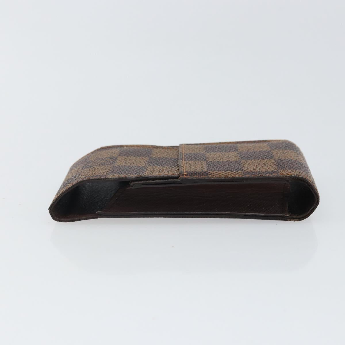 LOUIS VUITTON Damier Ebene Etui Cigarette Case N63024 LV Auth BA9710