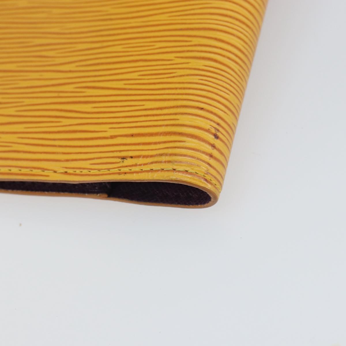 LOUIS VUITTON Epi Agenda PM Day Planner Cover Yellow R20059 LV Auth BA9711