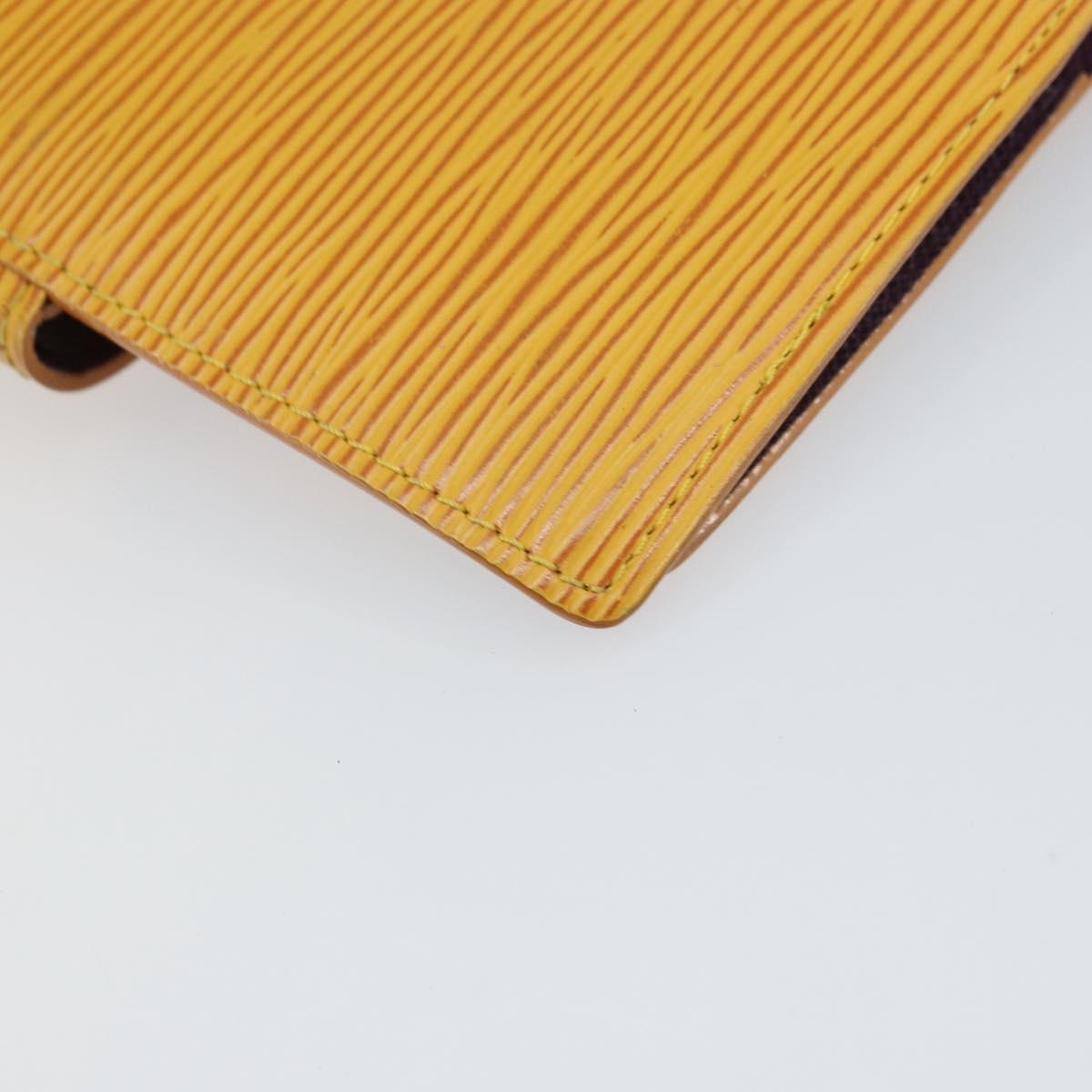 LOUIS VUITTON Epi Agenda PM Day Planner Cover Yellow R20059 LV Auth BA9711