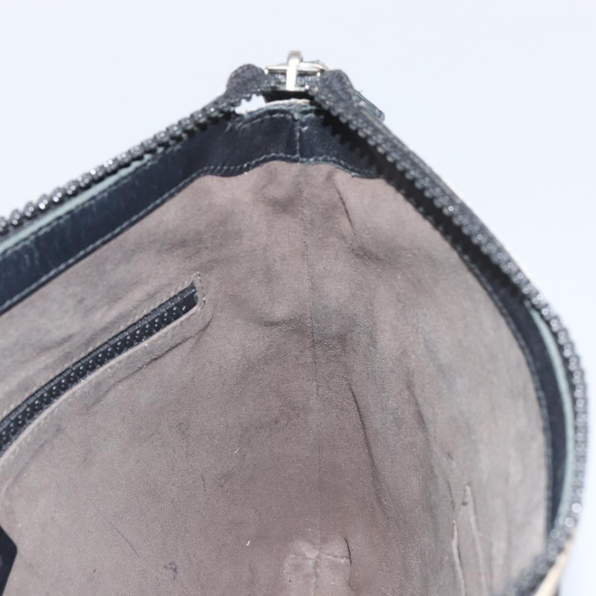 GUCCI GG Supreme Shoulder Bag PVC Beige Silver 406374 Auth BA9716