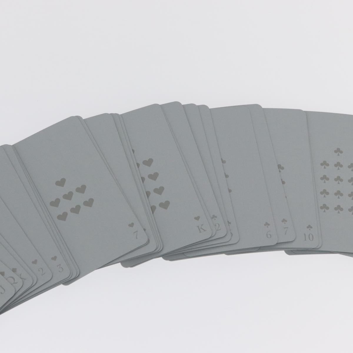 Christian Dior Playing Cards Silver Auth BA9725