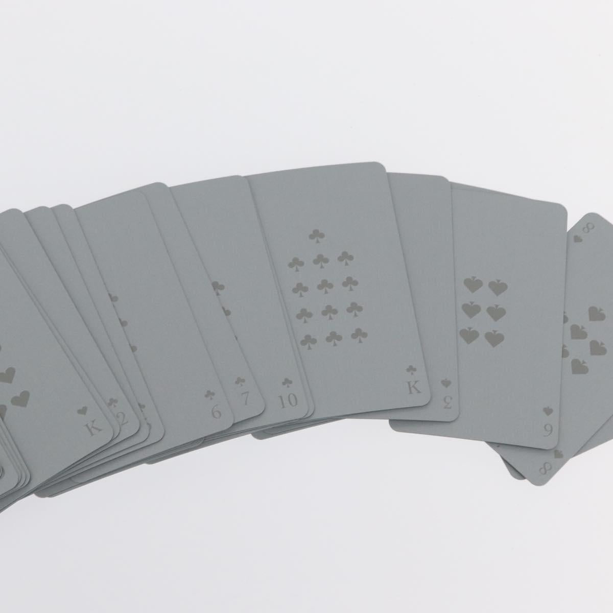 Christian Dior Playing Cards Silver Auth BA9725
