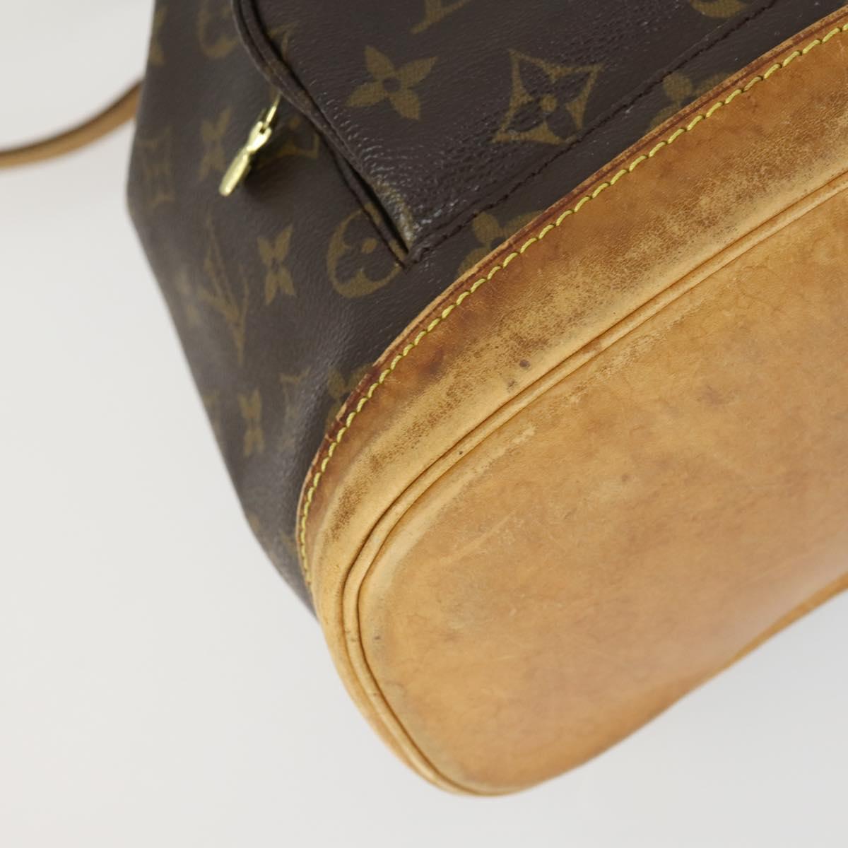 LOUIS VUITTON Monogram Montsouris MM Backpack M51136 LV Auth BA9729