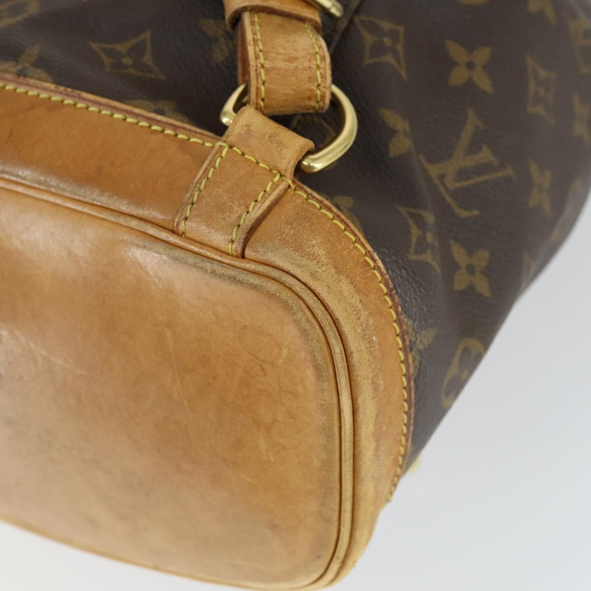 LOUIS VUITTON Monogram Montsouris MM Backpack M51136 LV Auth BA9729