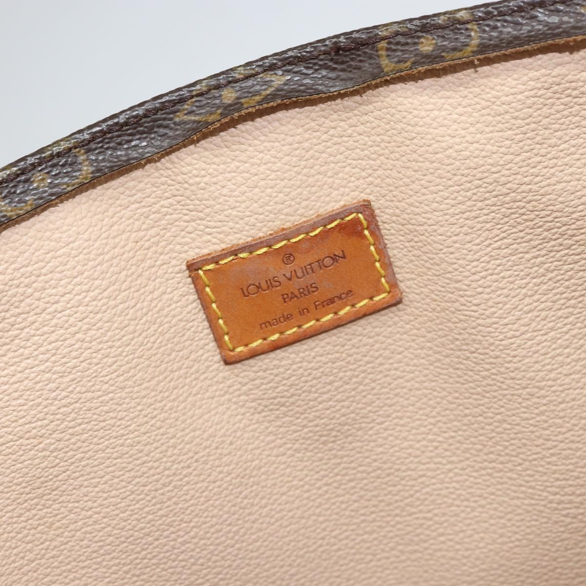 LOUIS VUITTON Monogram Sac Plat Hand Bag M51140 LV Auth BA9730