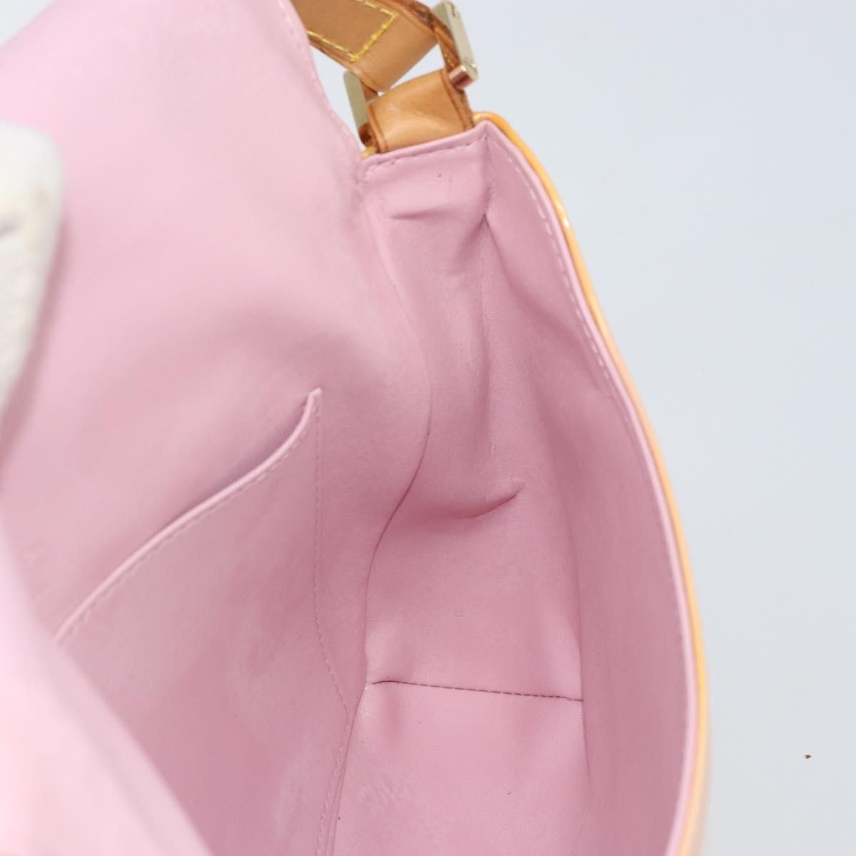 LOUIS VUITTON Vernis Thompson Street Bag Marshmallow Pink M91070 LV Auth BA9732