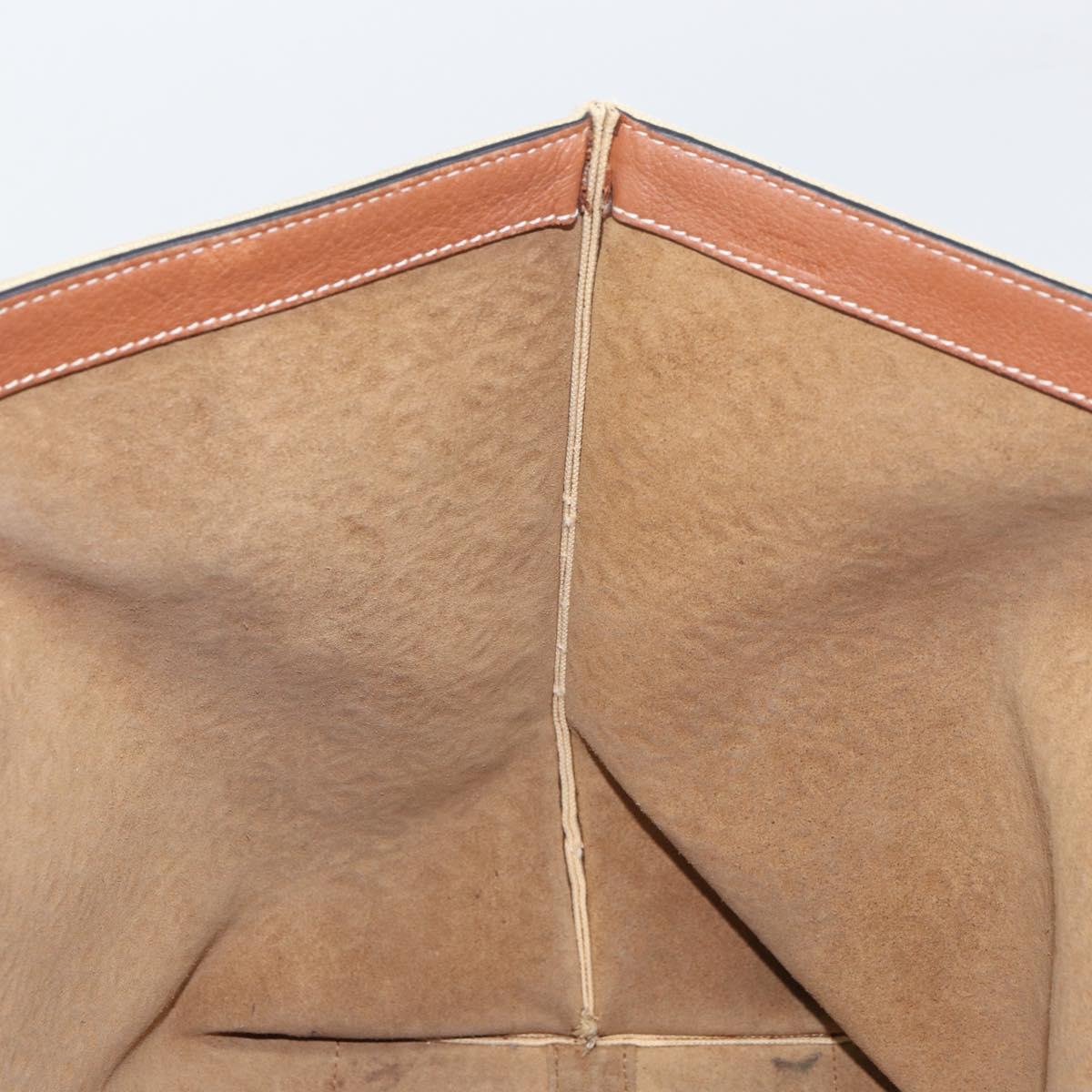 LOEWE Anagram Tote Bag Canvas Beige Auth BA9735