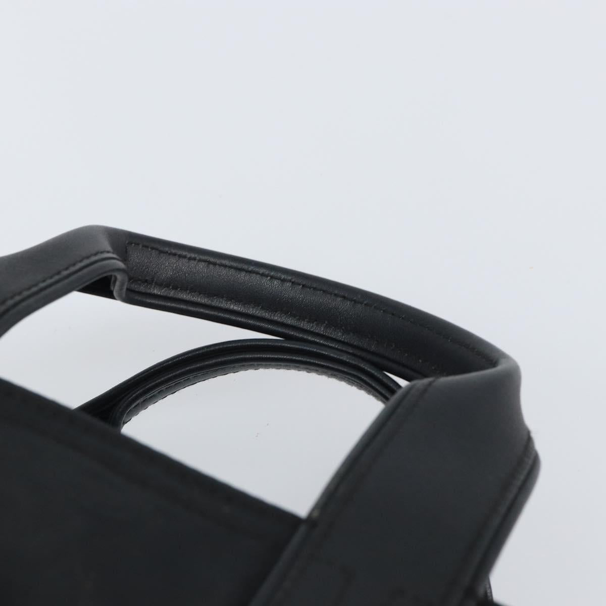 HERMES Acape Luco PM Hand Bag Nylon Black Auth BA9743