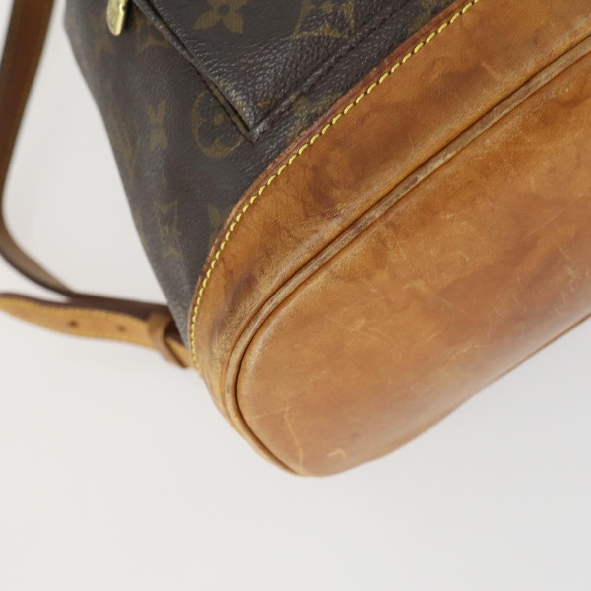LOUIS VUITTON Monogram Montsouris MM Backpack M51136 LV Auth BA9748A