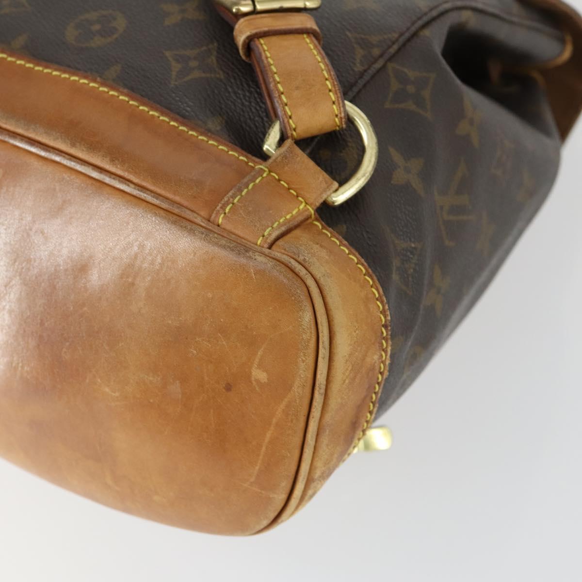 LOUIS VUITTON Monogram Montsouris MM Backpack M51136 LV Auth BA9748A