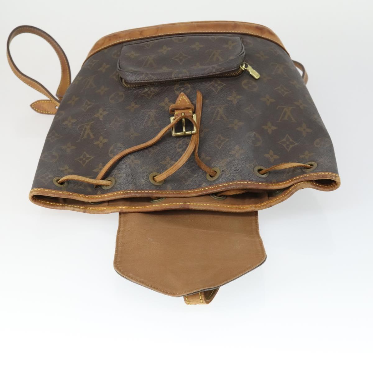 LOUIS VUITTON Monogram Montsouris MM Backpack M51136 LV Auth BA9748A