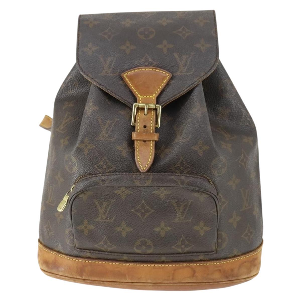 LOUIS VUITTON Monogram Montsouris MM Backpack M51136 LV Auth BA9748A