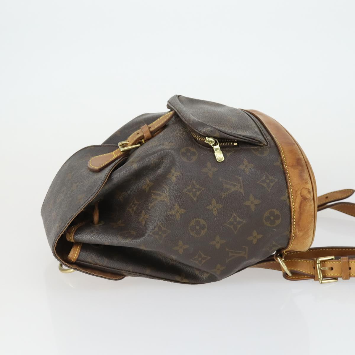 LOUIS VUITTON Monogram Montsouris MM Backpack M51136 LV Auth BA9748A