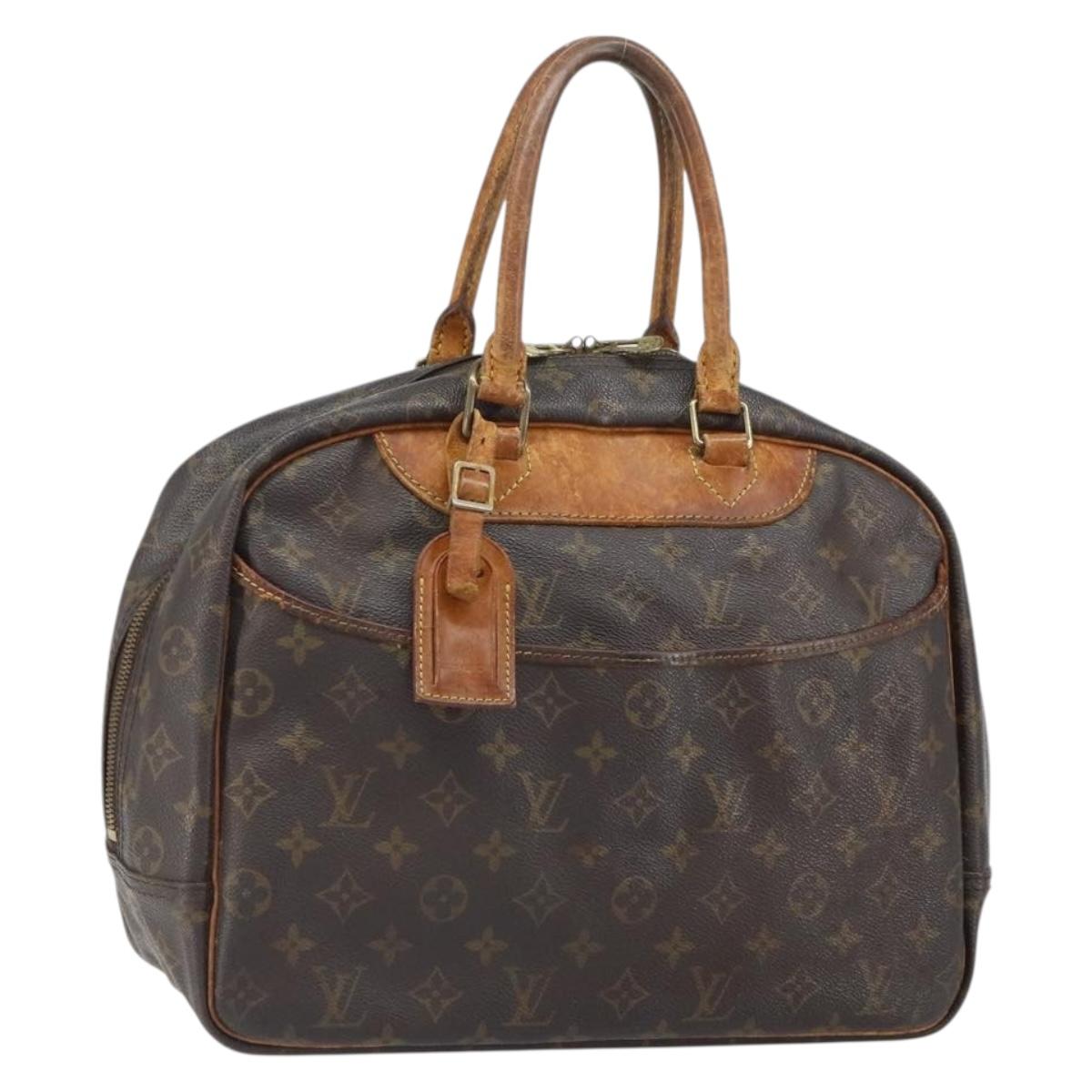 LOUIS VUITTON Monogram Deauville Hand Bag M47270 LV Auth BA9753