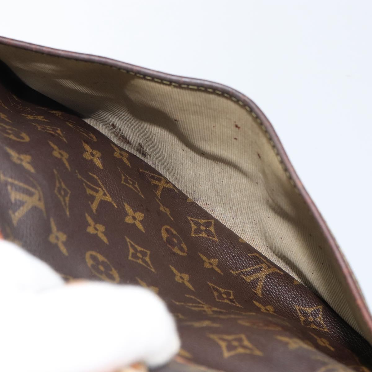 LOUIS VUITTON Monogram Deauville Hand Bag M47270 LV Auth BA9753