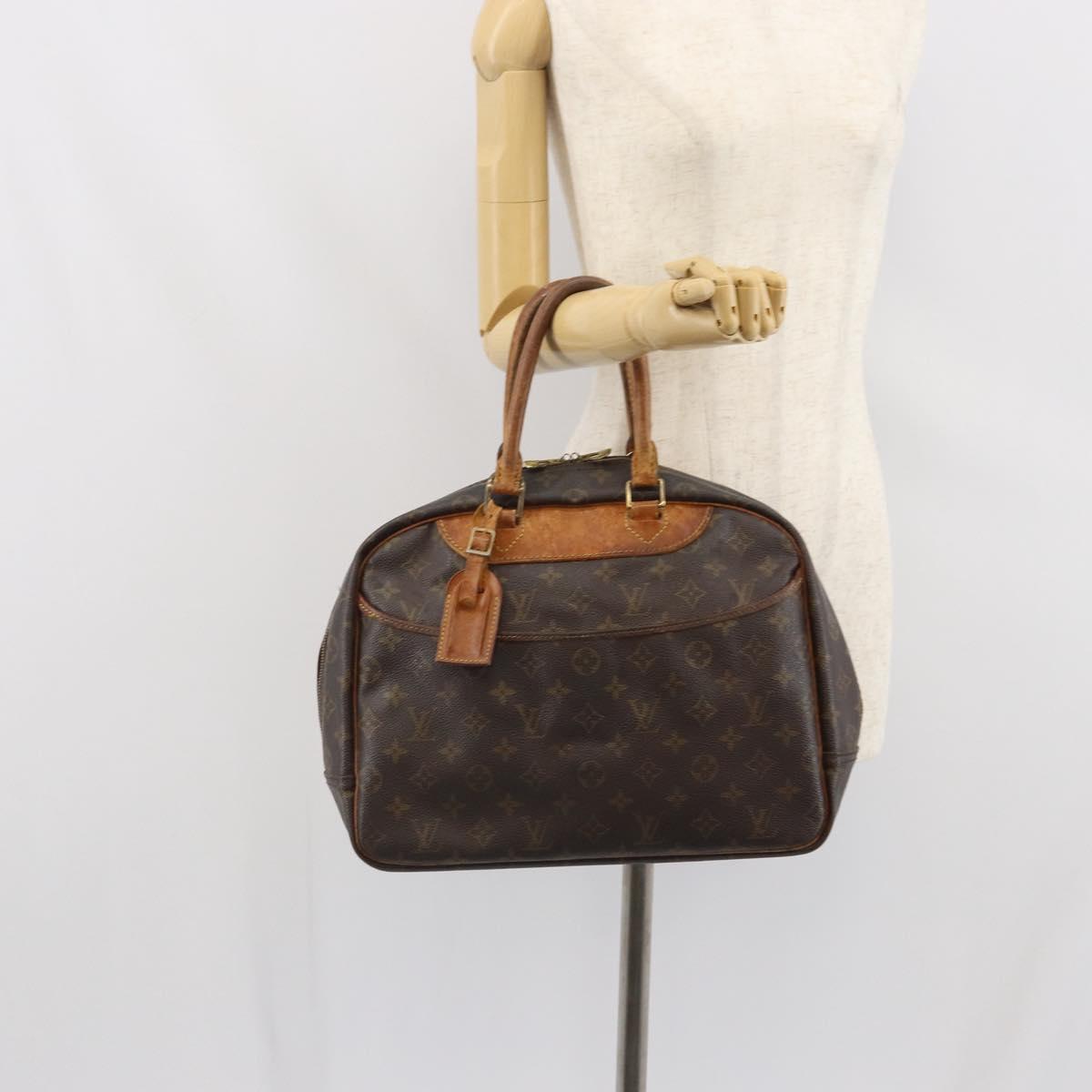 LOUIS VUITTON Monogram Deauville Hand Bag M47270 LV Auth BA9753