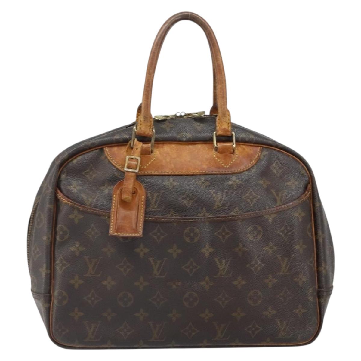 LOUIS VUITTON Monogram Deauville Hand Bag M47270 LV Auth BA9753