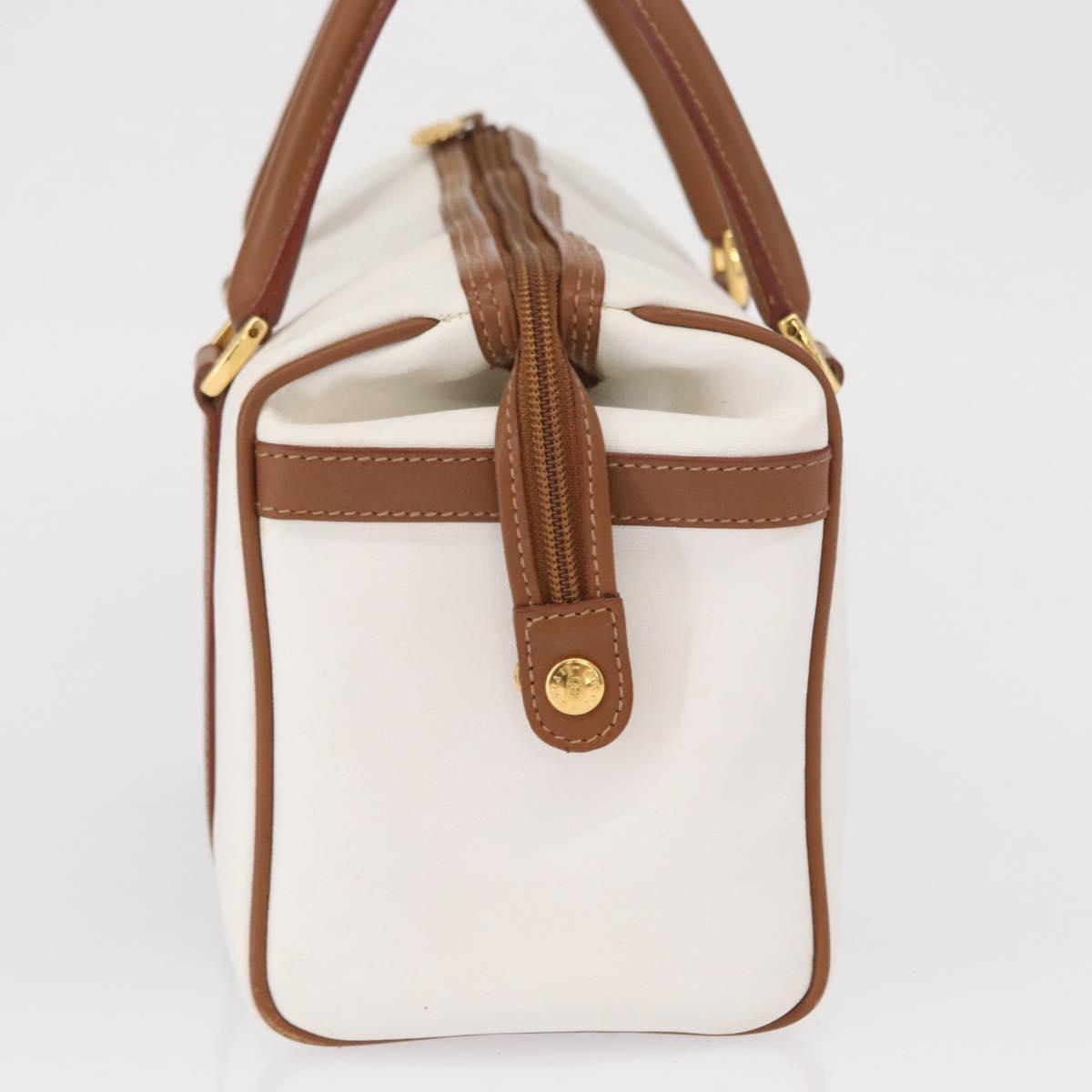 GUCCI Micro GG Supreme Hand Bag PVC White Gold 000 39 0158 Auth BA9761