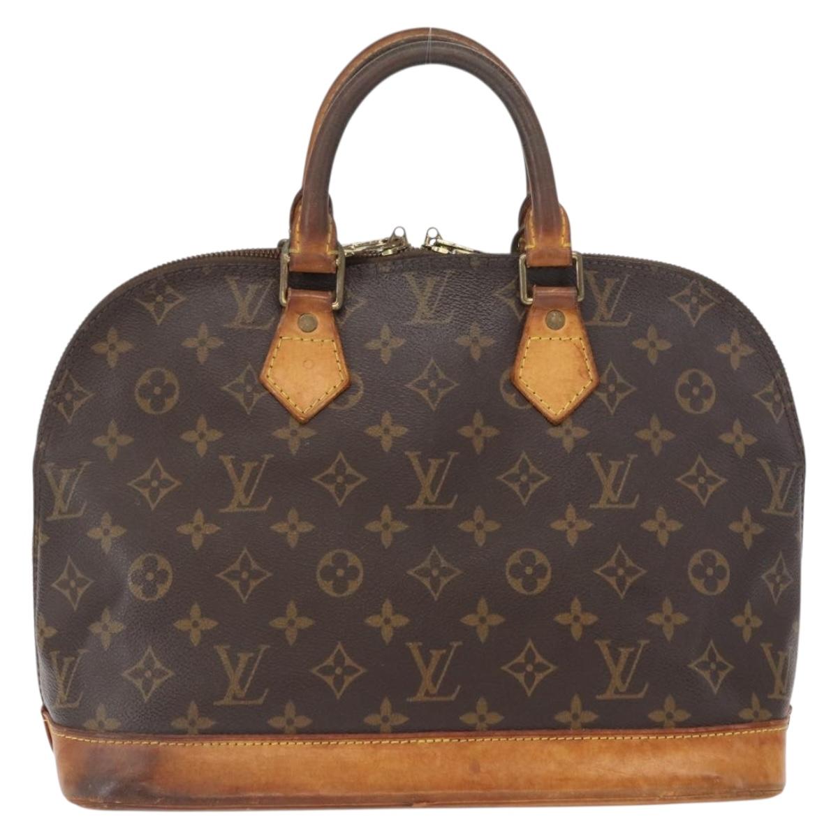 LOUIS VUITTON Monogram Alma Hand Bag M51130 LV Auth BA9765