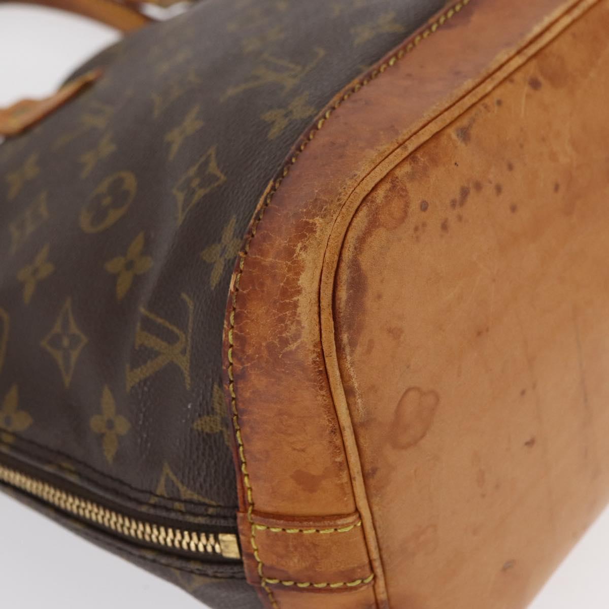 LOUIS VUITTON Monogram Alma Hand Bag M51130 LV Auth BA9766