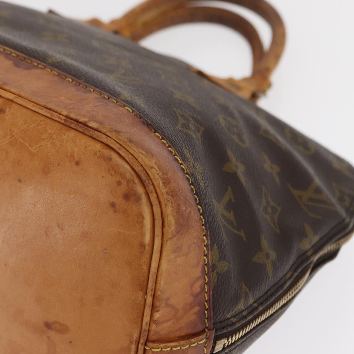 LOUIS VUITTON Monogram Alma Hand Bag M51130 LV Auth BA9766