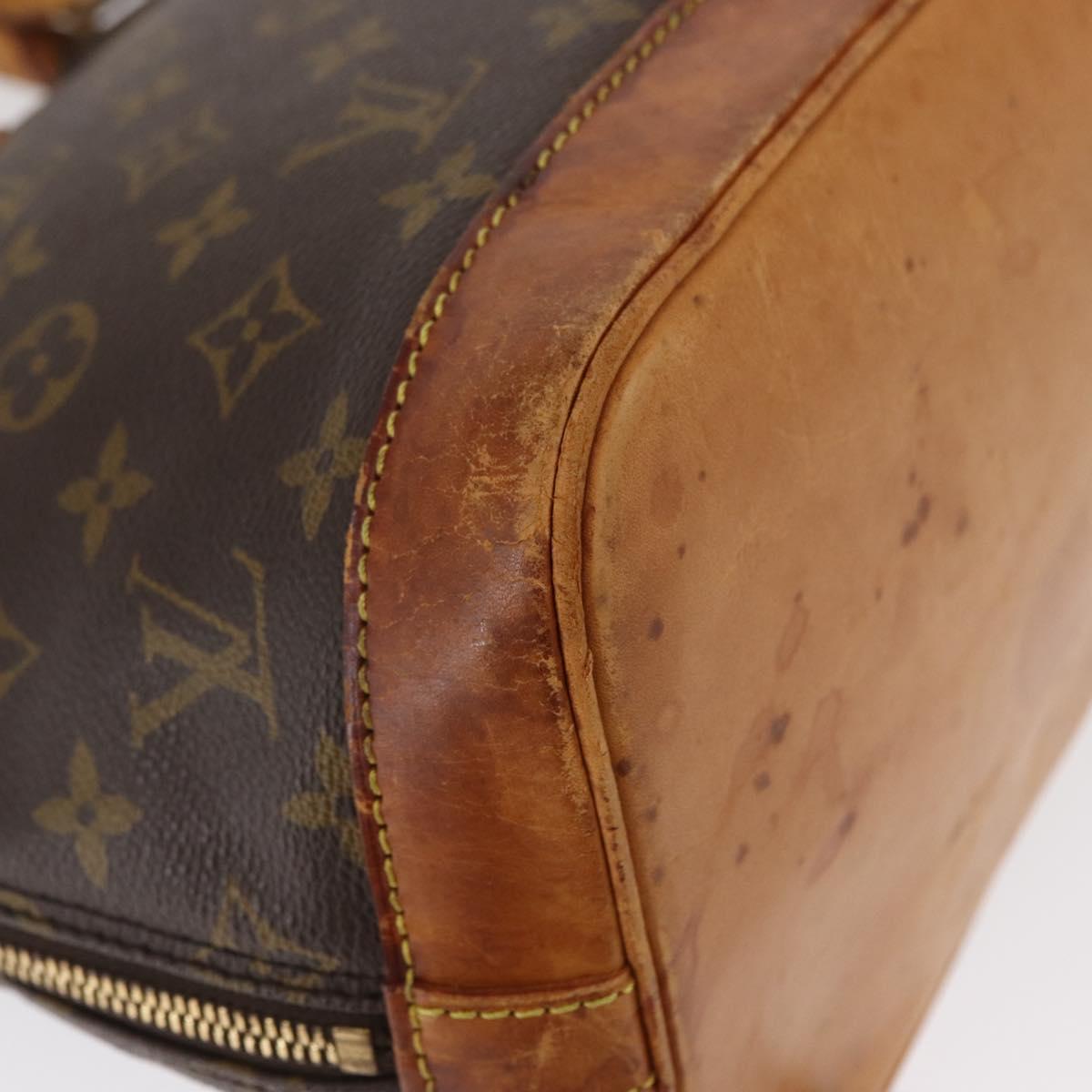 LOUIS VUITTON Monogram Alma Hand Bag M51130 LV Auth BA9766