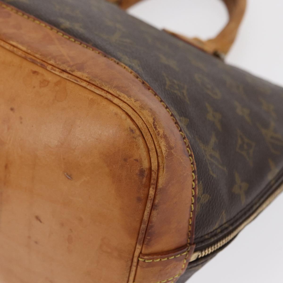 LOUIS VUITTON Monogram Alma Hand Bag M51130 LV Auth BA9766