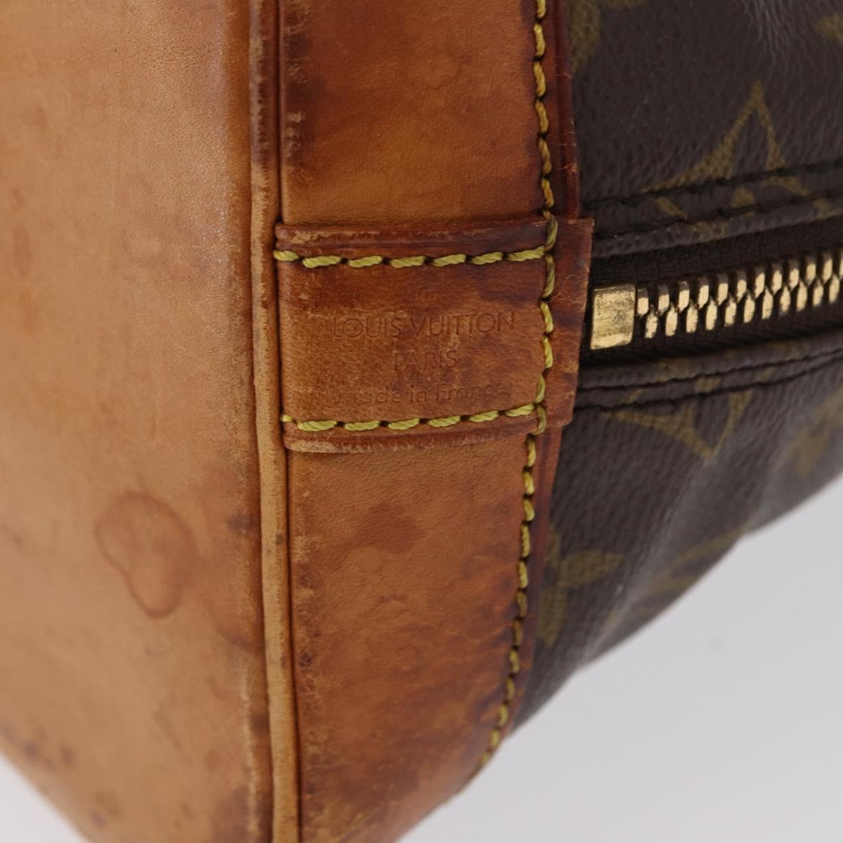 LOUIS VUITTON Monogram Alma Hand Bag M51130 LV Auth BA9766