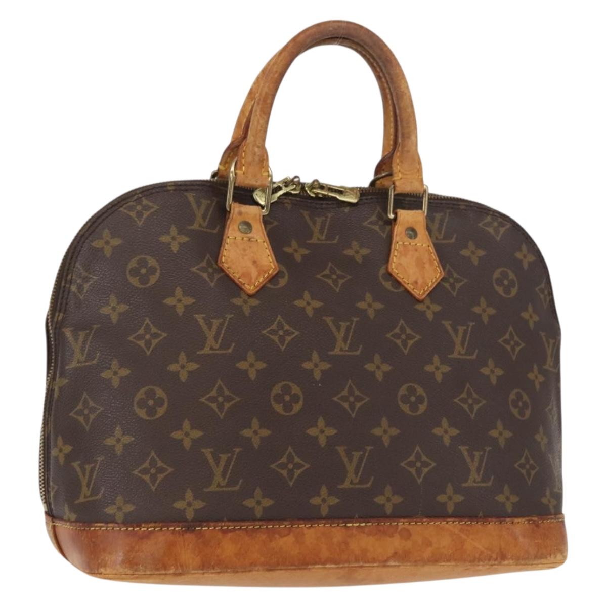 LOUIS VUITTON Monogram Alma Hand Bag M51130 LV Auth BA9766