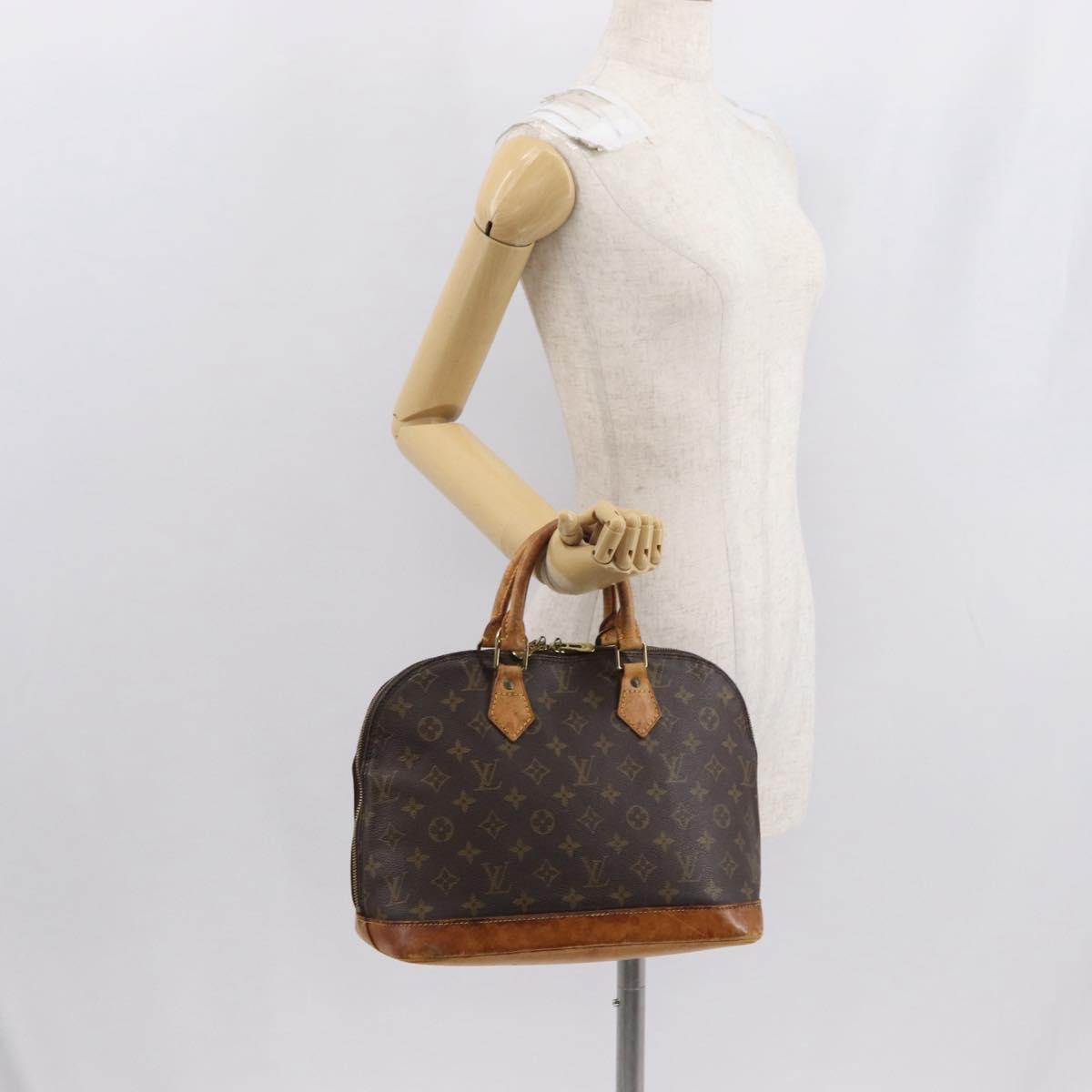 LOUIS VUITTON Monogram Alma Hand Bag M51130 LV Auth BA9766