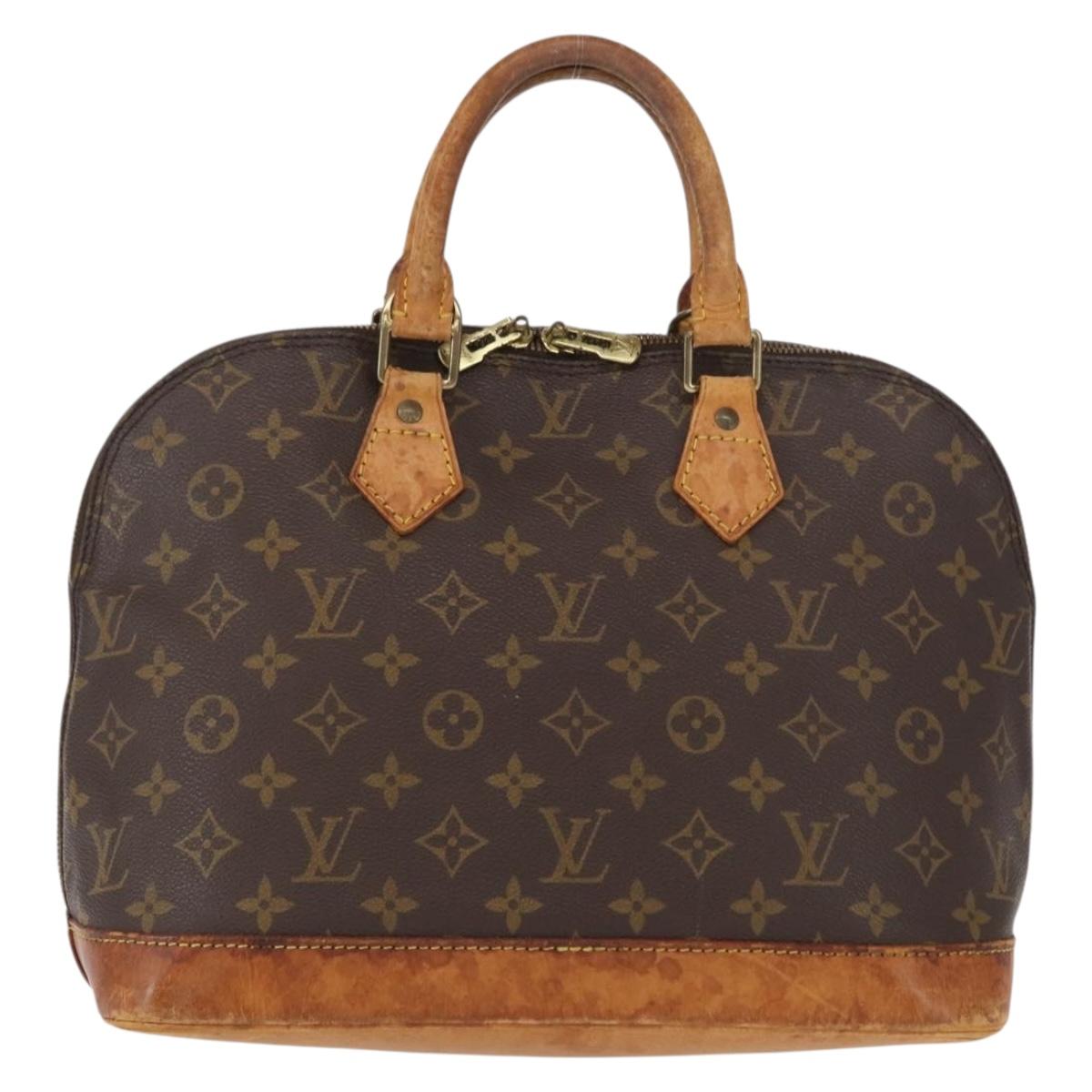 LOUIS VUITTON Monogram Alma Hand Bag M51130 LV Auth BA9766