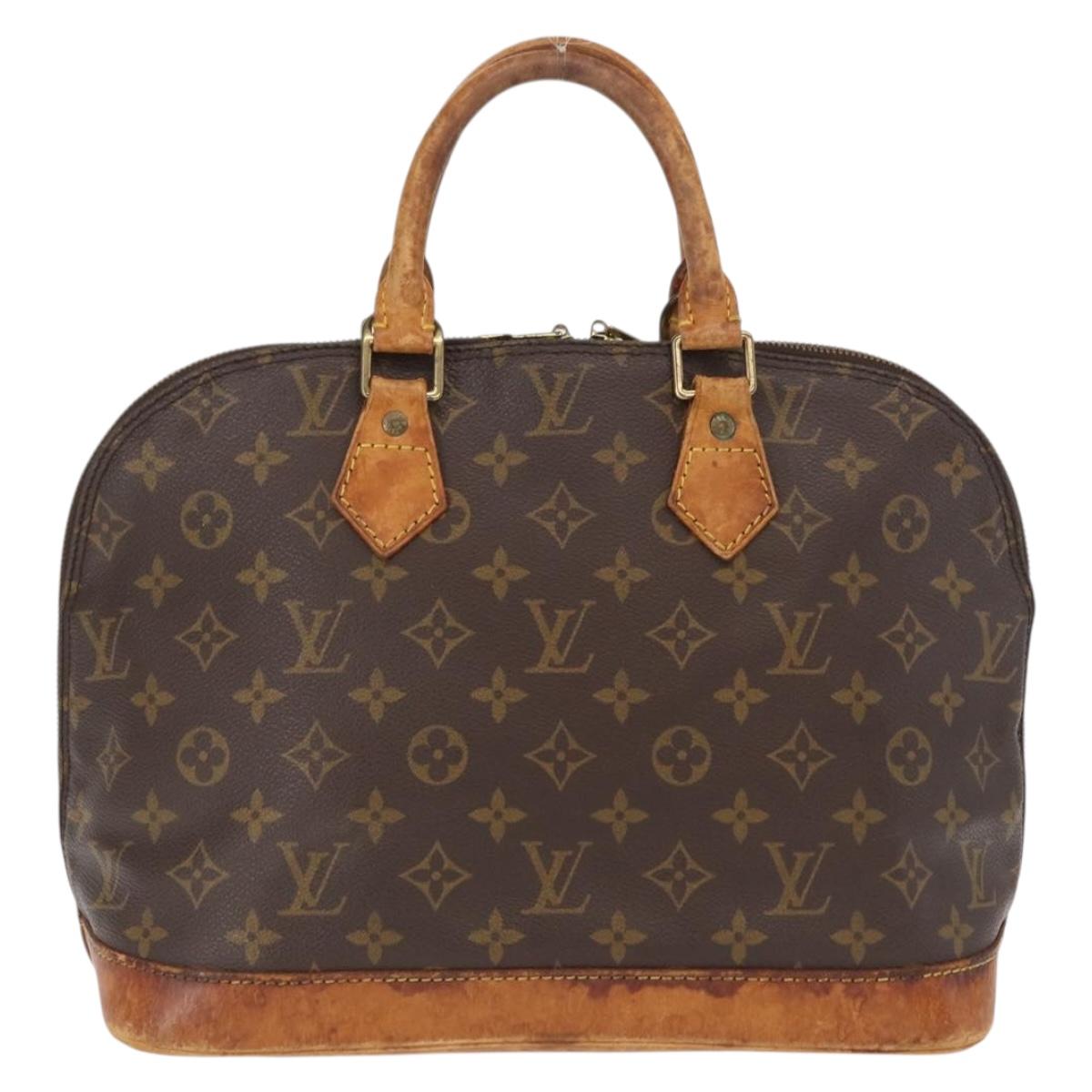 LOUIS VUITTON Monogram Alma Hand Bag M51130 LV Auth BA9766