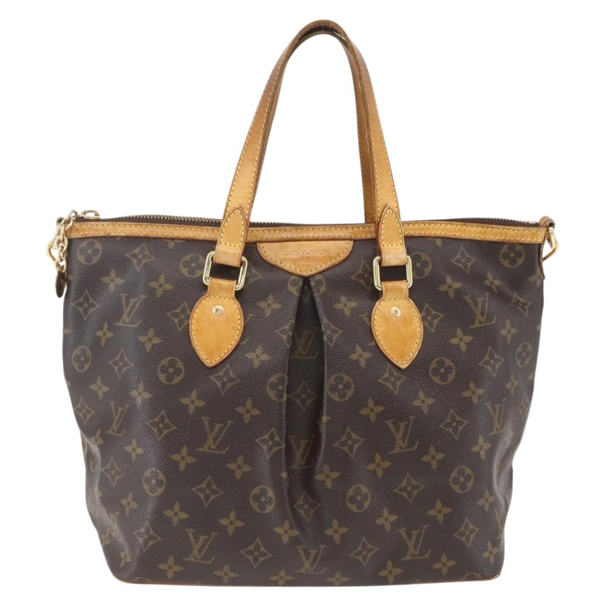 LOUIS VUITTON Monogram Palermo PM Tote Bag M40145 LV Auth BA9770