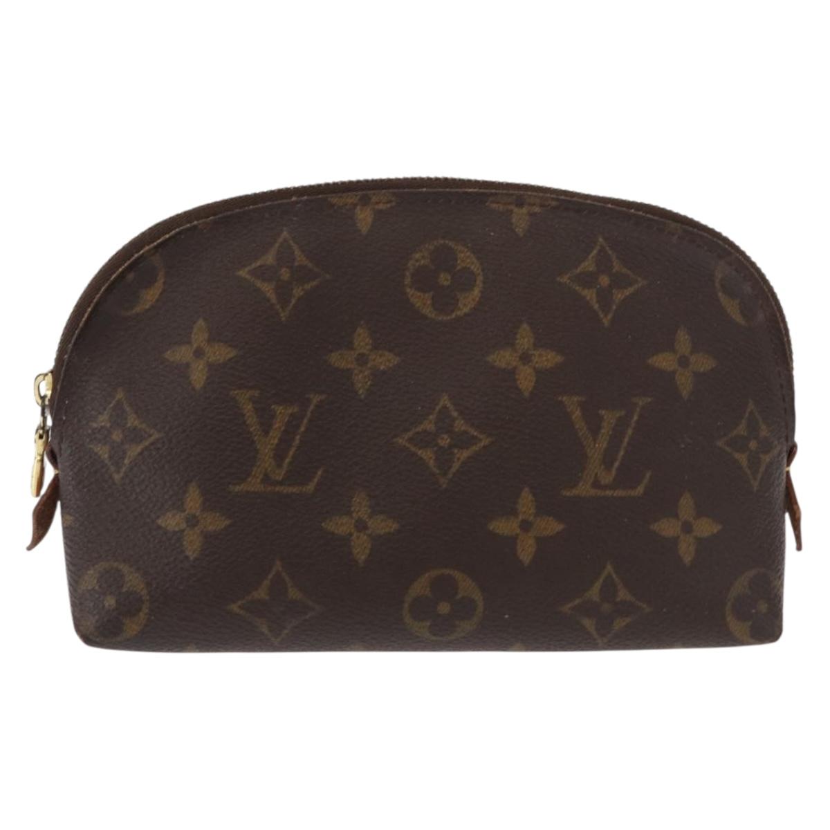 LOUIS VUITTON Monogram Pochette Cosmetic PM Pouch M43998 LV Auth BA9771