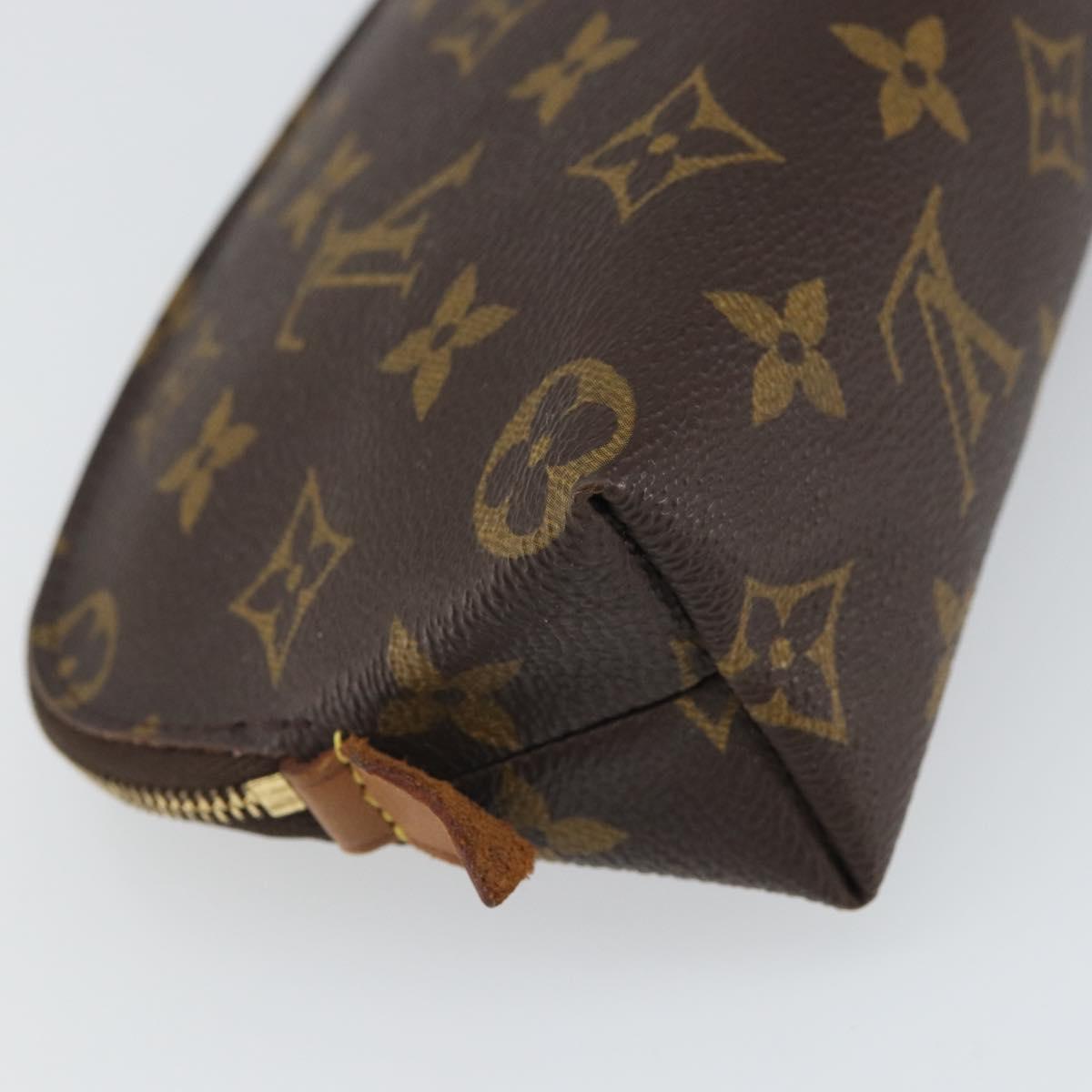 LOUIS VUITTON Monogram Pochette Cosmetic PM Pouch M43998 LV Auth BA9772