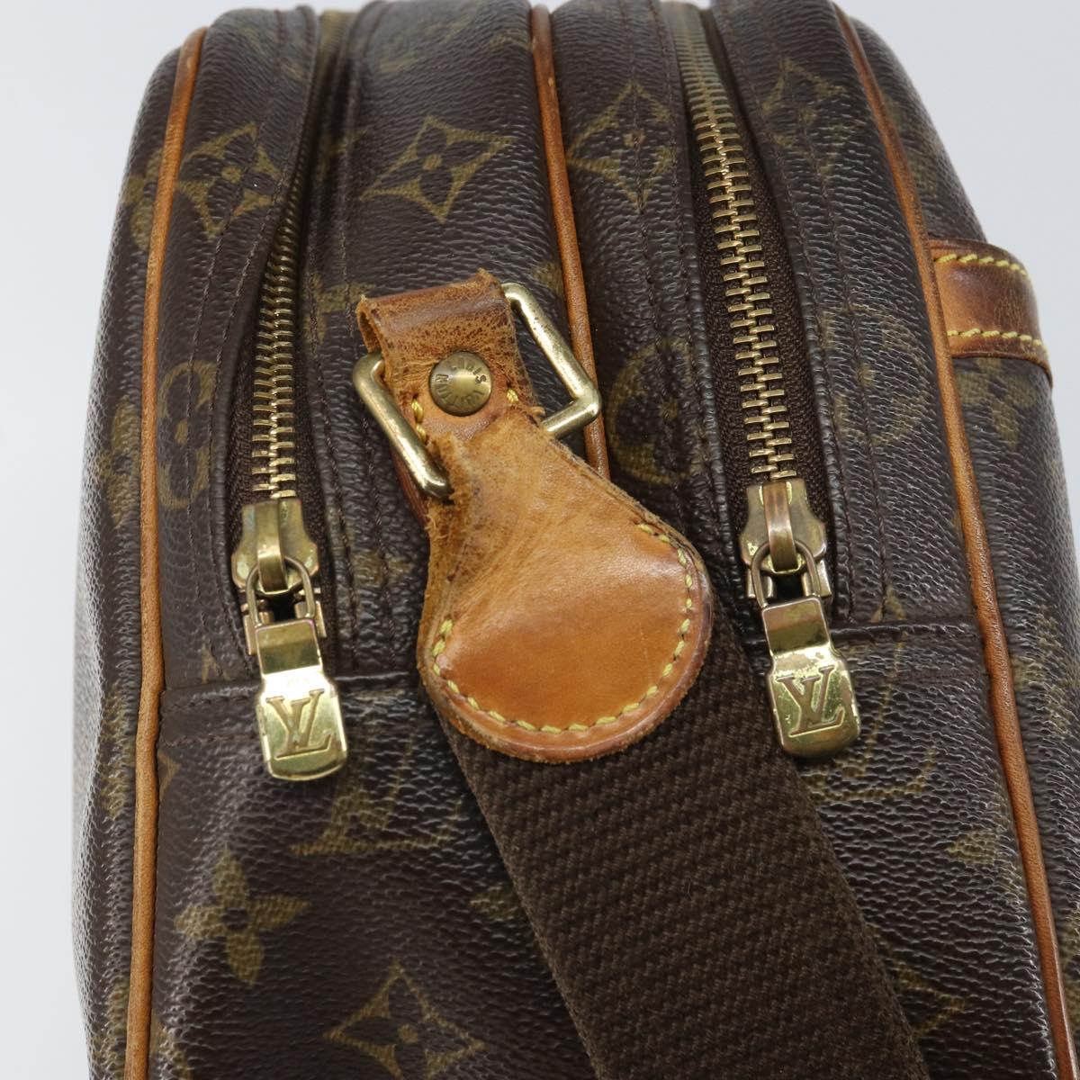 LOUIS VUITTON Monogram Reporter PM Shoulder Bag M45254 LV Auth BA9778